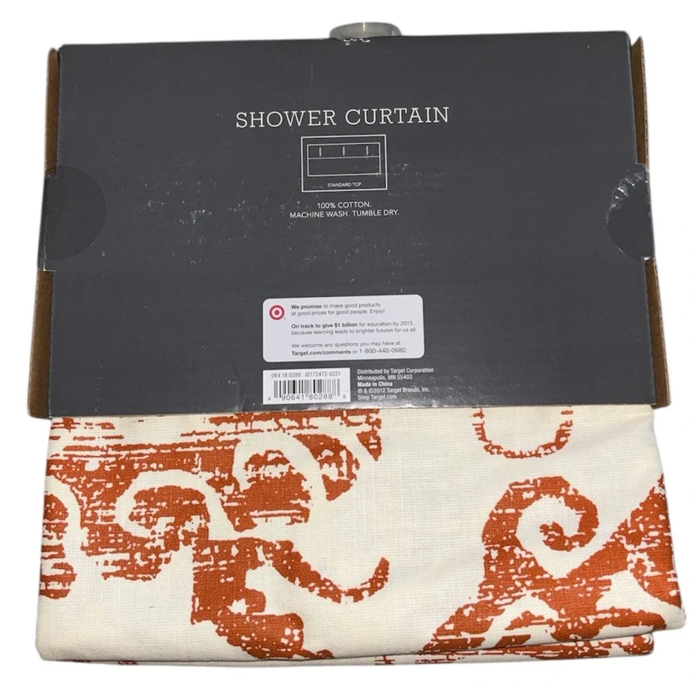 NEW Threshold shower curtain 100% cotton